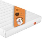 sleepling Basic 30, kindermatras 70x140 cm comfortschuim, matras met hardheidsgraad 2 zacht, 9 cm hoogte, afneembare hoes, Made in EU, topkwaliteit, 70 x 140 x 9 cm, wit