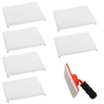 6 verfstempels, perfecte randverf, schildergereedschap voor muren, reservepads voor grastrimmer, voor binnenschilderen (12 x 9 cm)