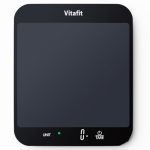 Beste keukenweegschaal Vitafit 15kg Keukenweegschaal door Ons Professionele Weegschaalfabriek Sinds 2001, Nauwkeurigheid 1g Voedselweegschaal Digitaal voor Koken,Bakken, LFGB-Goedgekeurd 215x180mm,3 AAA-Batterijen,Zwart