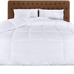 Utopia Bedding Lichtgewicht Dekbed 240x260 cm, Gewatteerd met Polyester Vulling, Zacht Zomerdekbed met Hoeklabels (Wit)
