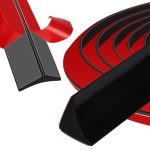 Beste keukenblad materiaal Hoekstrip Keukenblad Wandlijst 5m Keukenstrip Werkbladlijst Keukenblad Flexibele Siliconen Waterdicht Zwart (zwart 5 m)