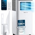 Pro Breeze 4-in-1 draagbare airconditioner 9000 BTU - compatibel met Smart Home WiFi - 24-uurs timer & raam ventilatieset meegeleverd. Krachtige airconditioner met energie-efficiëntieklasse A