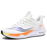 Xinghuanhua Marathon professionele hardloopschoenen voor heren, carbon plaat, gymschoenen, ademende sportschoenen, comfortabele sneakers, lichtgewicht, outdoor, fitness, EU 39-50, wit, 42 EU