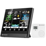 Bresser MeteoTemp BF Draadloos weerstation met touch-display, draadloze buitensensor, luchtdruk, weersvoorspelling, binnenklimaatindicator, temperatuur-, luchtvochtigheids- en ontvangst van