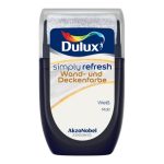 Dulux Simply Refresh muur- en plafondverf, wit, tester, 30 ml