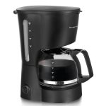 Emerio Filterkoffiezetapparaat, klein, 0,6 l glazen kan voor maximaal 5 kopjes verse koffie, uitneembaar permanent filter, anti-druppelfunctie, 40 minuten, auto-off, 600 watt, BPA-vrij, CME-116801