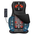Beste massagestoel Snailax Shiatsu massagestoelkussen voor het hele lichaam, met warmte- en luchtcompressie, kneden, volledige rugmassagezetel, draagbare massagepad voor rug en nek, geschenken