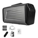 5200 BTU 2-in-1 Draagbare Airconditioner En Verwarming, Stille Camping-Airco Van 400 W Met Compressor, Voor Tenten En Campers, Koelen En Verwarmen in één Grey-Cold