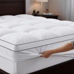 Autsel Topper voor tweepersoonsbed, 160 x 200 cm, extra zacht, matras van microvezel, hypoallergeen en gemakkelijk te reinigen