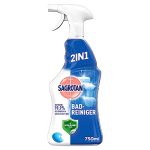 Sagrotan Bad-reiniger, oceaanverse, 2-in-1 desinfectiereiniger met antivuilfilm voor betrouwbare hygiëne in de badkamer, 1 x 750 ml spuitfles