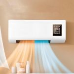 Draagbare airconditioning zonder leidingen en wandventilator zonder vleugels, 3-in-1 draagbare airconditioning (koel-/ventilatie-/splitsysteem) met afstandsbediening, ultraslank design