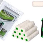 ToolSpace 10x Verfroller Microfibra 15 cm Lakrollen met Rubberen Handgreep, Rollerkwast voor Verfwerkzaamheden en Renovatie, Duurzaam, verliest geen haar tijdens het schilderen