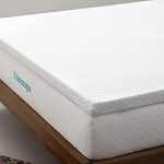 Linenspa Matrastopper, 140 x 200 cm, 5 cm hoog, matrastopper met gel traagschuim en wasbare overtrek met ritssluiting, Öko-Tex, wit