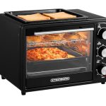 3-in-1 mini-oven, 20 liter, met convectie incl. warmhoudplaat, 2 bakplaten + grillrooster, mini-oven, pizzaoven, schakelbare convectie, afneembare grillplaat, 60 min.timer, 1300 W