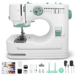 Draagbare Elektrische Mini Naaimachine voor Beginners & Volwassenen – 12 Punten, Dubbele Draad, Instelbare Snelheden, 6 Naaivoeten, Veilig & Handig, Ideaal voor Kleding, DIY, Knutselen & Thuisgebruik