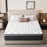 CBAEC-RSN Matras 120 x 200 cm boxspring hardheid H3, geschikt voor kinderen en volwassenen, Öko-Tex gecertificeerd, ergonomisch matras met 7 zones, hoogte 20 cm