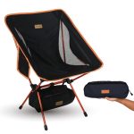 TREKOLOGY YIZIGO Ultra Lichtgewicht Campingstoel -Strandstoelen - Voor Buitenshuis Ligbed, Kamperen, Picknicks, Tuin, Vissen- Camping/Beach Chair Met Tas - Duurzaam, Opvouwbaar & Draagbare Klapstoel