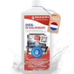 Beste ovenreiniger MAXXI CLEAN | Extra sterke oven- en grillreiniger | 750 ml gelpasta | zelfwerkende reiniger en ontvetter | voor kookplaat en grill | lost aangekoekte resten op zonder verwarming en geuren