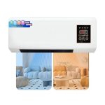 Beste airco slaapkamer 2000W 2-in-1 split-systeem draagbare airconditioner, aan de muur te bevestigen mini-airco met timer, snelle natuurlijke lucht en verwarming(A)