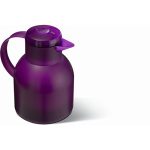 Emsa E505490 Samba thermoskan (1 liter, Quick Press-sluiting, 12 uur warm, 24 uur koud),1 L,aubergine
