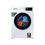 Beste Samsung wasmachine Samsung Wasmachine Front Slim WW80FG3M05AW/ET, 8 kg, LED-display, desinfecterende stoom, voorlader, behuizing: wit, patrijspoort en display: zwart, 59,5 x 85 x 48 cm