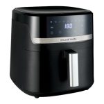 Russell Hobbs Airfryer XXL 8,3L Rapid Airfryer [Compact, Stille Werking, Pizza Ø 26cm] Satisfry (9 programma's, Vaatwasserbestendig, Olievrije bereiding, Touchscreen, Grillen, Bakken) 27632-56
