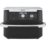 Ninja Foodi FlexDrawer Airfryer, 2 Laden Met Verwijderbare Verdeler, Grote 10,4 Liter Lade, 7-in-1, Dubbele Zone, Olievrij, Vaatwasmachinebestendige Onderdelen Met Anti-aanbaklaag, Zwart AF500EU