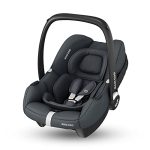 Maxi-Cosi CabrioFix i-Size, Autostoel Baby, 0-12 mnd, Max. 12 kg, Licht Autostoeltje Baby (3,2 kg), Grote Zonnekap, Extra Gevoerde Zitting, Past op de meeste Maxi-Cosi-kinderwagens, Essential Graphite