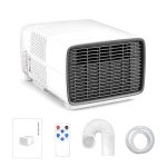 Mobiele Airco 2700 BTU voor Camper en Kleine Ruimtes, 280W Energiezuinig, 45dB Stil, 3-in-1 Mini Airconditioner voor Caravan, Slaapkamer en Camping