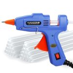 Beste lijmpistool knutselen Lijmpistool, Hotmelt Pistool Heet Lijmpistools met 30 Lijmsticks 7mm x 130mm Lijmpistoolstokjes, Anti Druppellijmpistool, mini 20W Klein lijmpistool hobby voor DIY, Handwerk, Thuis, Knutselen, Blauw