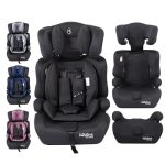 FableKids Autostoel 9–36 kg | Kinderzitje 76–150 cm | ECE R129/03 | 3-punts Gordel | Vanaf 15 Maanden | Verstelbare Hoofdsteun | Comfortabel & Veilig | Zwart