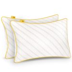 Cosi Home Luxe Traagschuim Hoofdkussens 2 Stuks met Bamboe Kussenhoes 71x45cm, Verkoelende Gelvulling en Verstelbare Hoogte - Ademend en Machinewasbaar Kussen voor Zijslapers, Rugslapers, Buikslapers