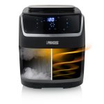 Princess steam air fryer, 2-in-1 steamer & airfryer, 62,2% minder energieverbruik, 6,5 L inhoud, 8 programma's, voor maximaal 9 personen, Ø 23,5 cm kookmand, 182080