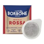 Caffè Borbone Composteerbare Koffiepad, Rode Koffiemelange - 150 Koffiepads - Recycleerbare verpakking - Compatibele met ESE-systeem Papieren koffiepads van 44 mm