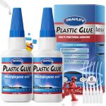Sterke kunststof lijm, 30 g x 2, extra sterke kunststof lijm voor acryl, PLA, speelgoed, auto, acryl, ABS, pvc, buis, doe-het-zelf kits, vinyl